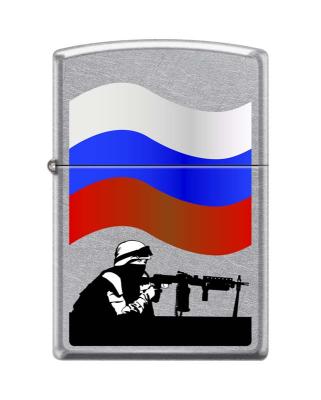 Зажигалка Зиппо Z207 RUSSIAN SOLDIER фото