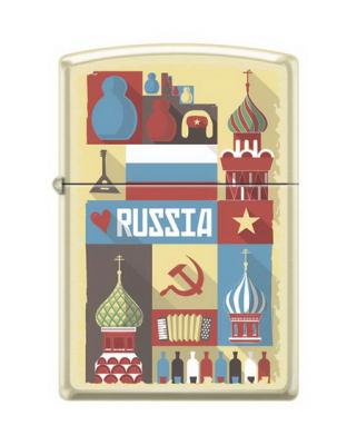 Зажигалка Зиппо Z216 RUSSIAN POSTCARD фото