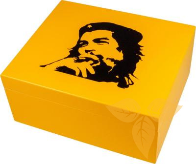 562016 Хумидор для 40-ка сигар "Che" желтый (26x22x11,5cm) фото